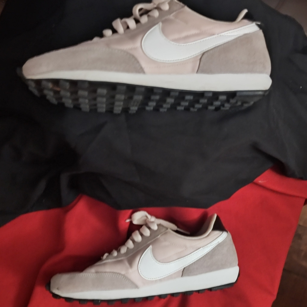 Nike Beige and White Sneakers